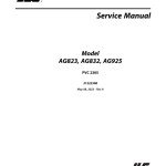 JLG AG823 AG832 AG925 PVC 2305 Service and Maintenance Manual 31222308