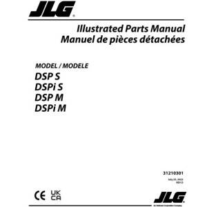 JLG DSP M DSP S DSPi-M DSPi-S Parts Manual 31210301