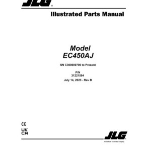 JLG EC450AJ Parts Manual 31221584