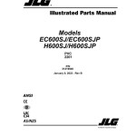 JLG EC600SJ EC600SJP H600SJ H600SJP PVC 2201 Parts Manual 31219940