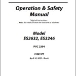 JLG ES2632 ES3246 PVC 2304 Operation Safety Manual 31221577