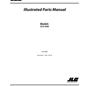 JLG G15-44A Parts Manual 31211076