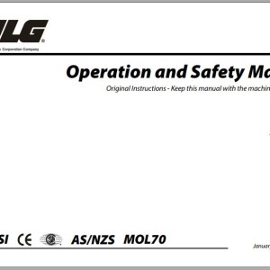 JLG H800AJ PVC 2007 Operation Safety Manual 31217193