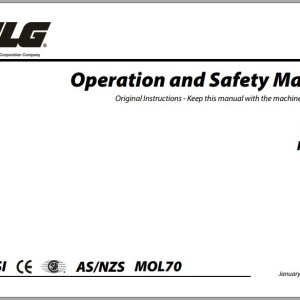 JLG H800AJ PVC 2101 Operation Safety Manual 31219015