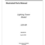JLG LED-6R 6308AN Upgrade Parts Manual 1001307579