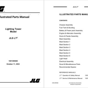 JLG LT3 Parts Manual 1001309468