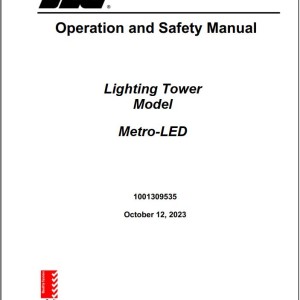 JLG Metro-LED Operation Safety Manual 1001309535