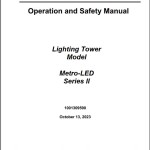 JLG Metro-LED-Series II Operation Safety Manual 1001309590