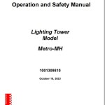 JLG Metro-MH Operation Safety Manual 1001309810