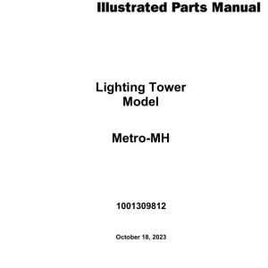 JLG Metro-MH Parts Manual 1001309812