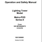 JLG Metro-POD-Series II Operation Safety Manual 1001309909