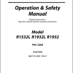 JLG R1532i R1932 R1932i PVC 2304 Operation Safety Manual 31221535