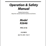 JLG R2646 PVC 2110 Operation Safety Manual 31219973