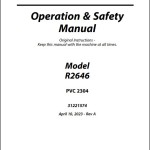 JLG R2646 PVC 2304 Operation Safety Manual 31221574