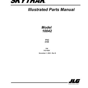 JLG SKYTRAK 10042 PVC 2105 Parts Manual 31211624