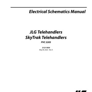 JLG SKYTRAK 10042 to G5-18A PVC 2205 Electrical Schematic 31211934