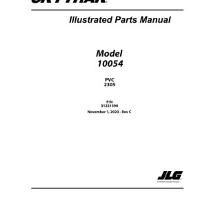 JLG SKYTRAK 10054 PVC 2305 Parts Manual 31221590