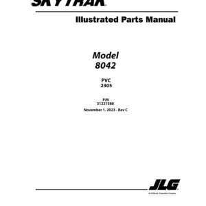 JLG SKYTRAK 8042 PVC 2305 Parts Manual 31221588