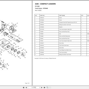 John Deere 323E Parts Catalog PC11242