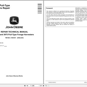 John Deere 3955 3975 Repair Technical Manual TM1958