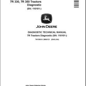 John Deere 7R 210 to 7R 350 Diagnostic Manual TM156019