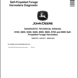 John Deere 8100 to 8800 Diagnostic Manual TM407019