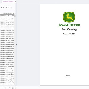 John Deere 8R 230 Parts Catalog PC13570
