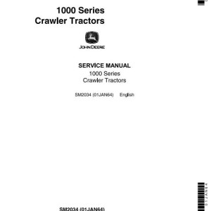 John Deere 1010 Crawler Tractor Service Manual SM2034
