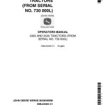 John Deere 2355 2555 Tractor Operator Manual OML64483