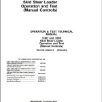 John Deere 318D 320D Operation & Test Technical Manual TM11398