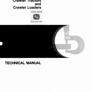 John Deere 350B Crawler Tractor Loader Technical Manual TM1032