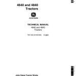 John Deere 4640 4840 Tractor Technical Manual TM1183