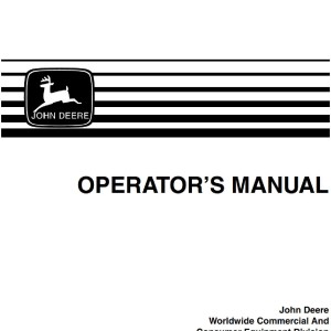 John Deere 4x2 6x4 Gator Trail Utility Vehicles Operator Manual OMM136970