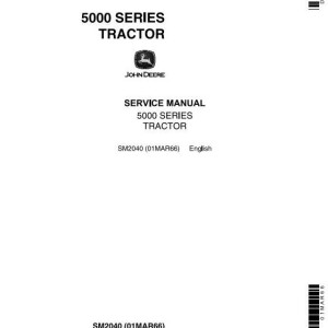 John Deere 5010 5020 Tractor Service Manual SM2040