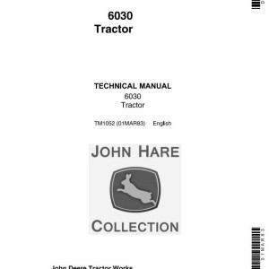 John Deere 6030 Row-Crop Tractor Technical Manual TM1052