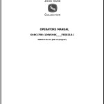 John Deere 644K 4WD Loader Operator Manual OMT317763