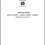 John Deere 644K 4WD Loader Operator Manual OMT346595X19