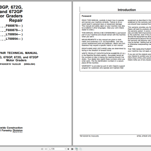 John Deere 670G 670GP 672G 672GP Repair Manual TM14243X19