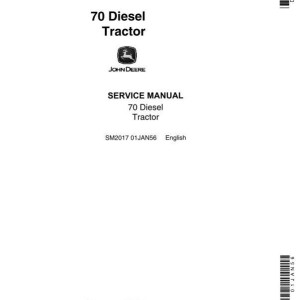 John Deere 70 Series Tractor Service Manual SM2017