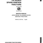John Deere 720 Series Spark Ignition Tractor Service Manual SM2025