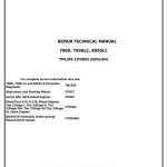John Deere 790D 790D-LC 892D-LC Excavator Repair Technical Manual TM1396