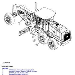John Deere 870G 870GP 872G 872GP Motor Grader Operator Manual OMT278209