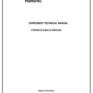 John Deere FPT F32 F5A Diesel Engine Component Technical Manual CTM408119