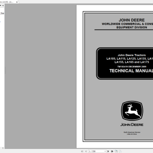 John Deere LA105 LA115 LA125 LA135 LA145 LA155 LA165 LA175 Technical Manual TM103419