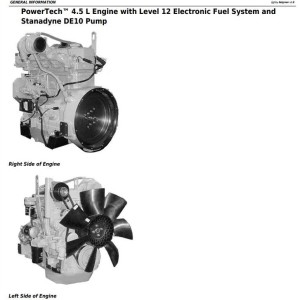 John Deere PowerTech 4.5L 6.8L Diesel Engine Component Technical Manual CTM331