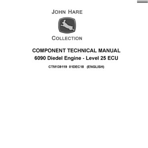 John Deere PowerTech 6090 Diesel Engine Component Technical Manual CTM139119