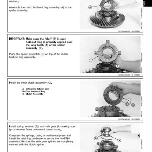 John Deere TEAMMATE II 2561R 1100 1150 Series Tractor Outboard Planetary Axles Technical Manual CTM44