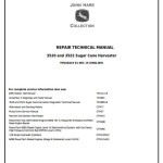 John Deere 3520 3522 Sugar Cane Harvester Repair Technical Manual TM100419