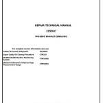 John Deere 225DLC Excavator Repair Technical Manual TM10085