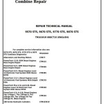 John Deere 9570 9670 9770 9870 STS Combine Repair Technical Manual TM101919